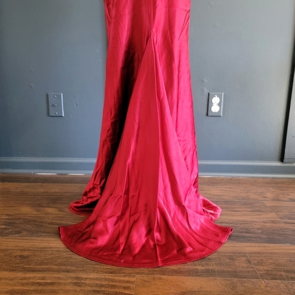 Selina Designer Red‎ Sexy Bodycon Mermaid Ball Gown Prom Dress Size XS - Picture 5 of 13
